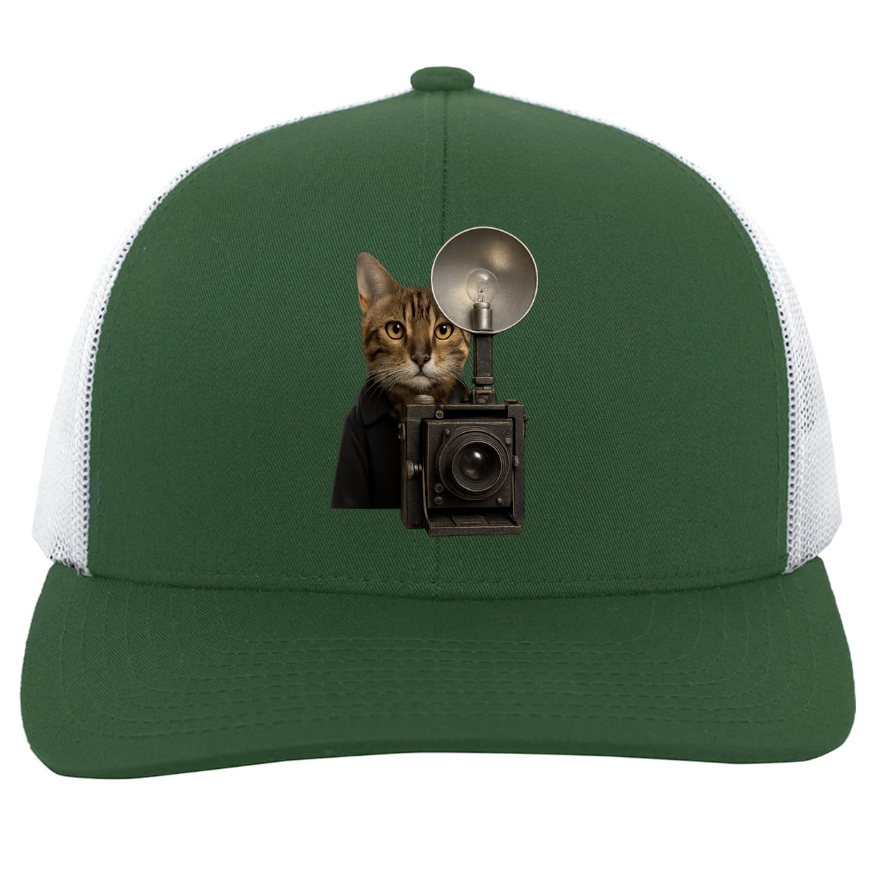 104C Trucker Snap Back - Dark Green/White