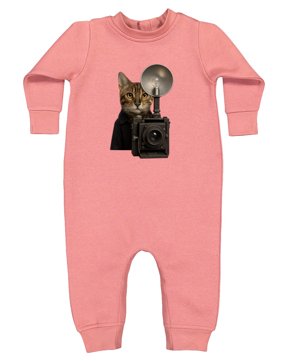 4447 Rabbit Skins Infant Fleece One-Piece Bodysuit - Mauvelous
