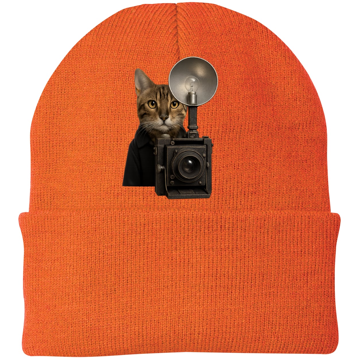 CP90 Port & Company Knit Beanie - Neon Orange