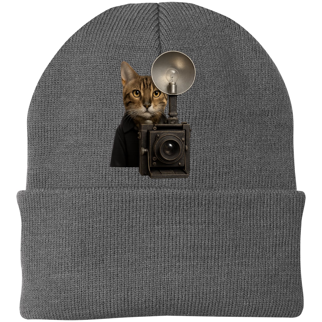 CP90 Port & Company Knit Beanie - Athletic Oxford