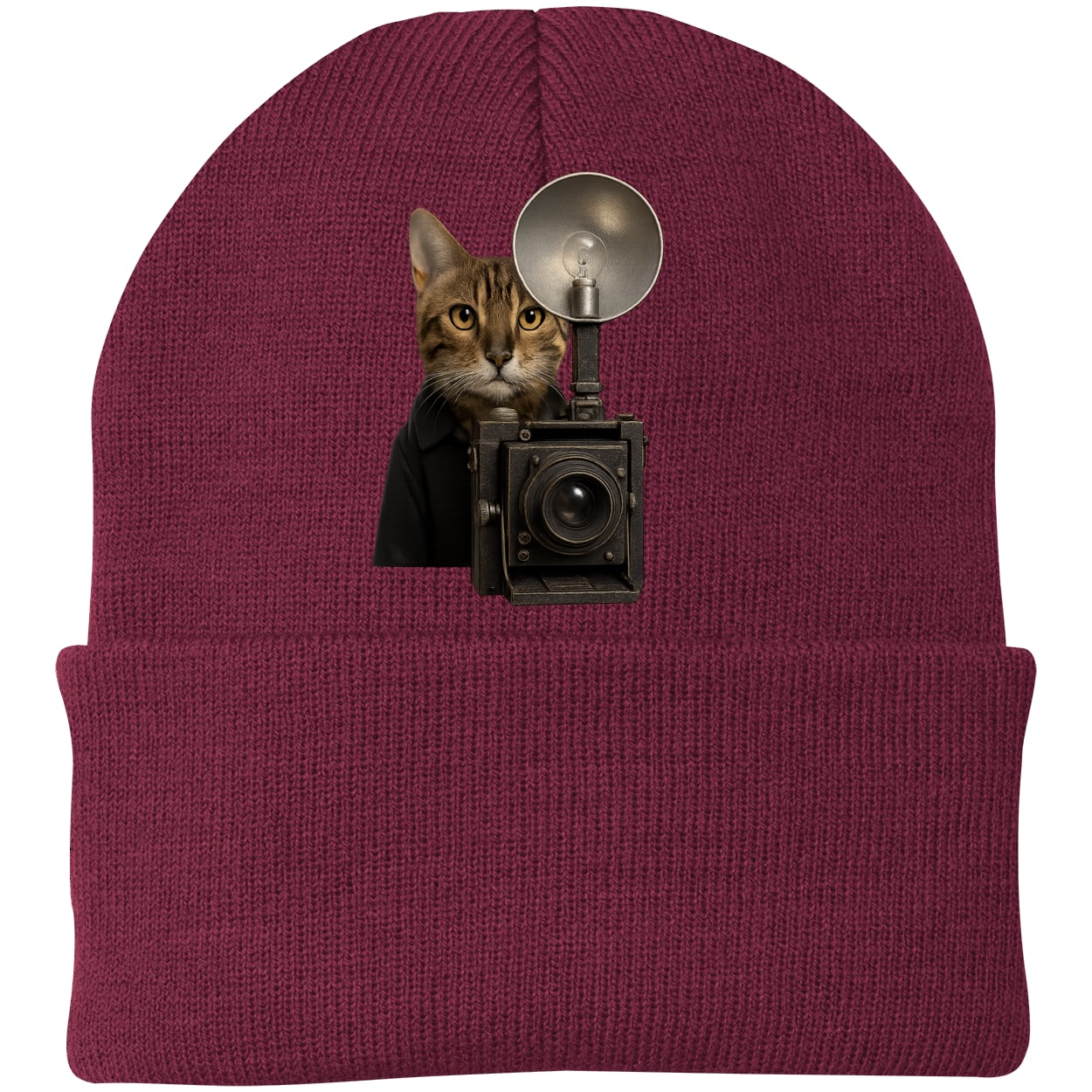 CP90 Port & Company Knit Beanie - Maroon