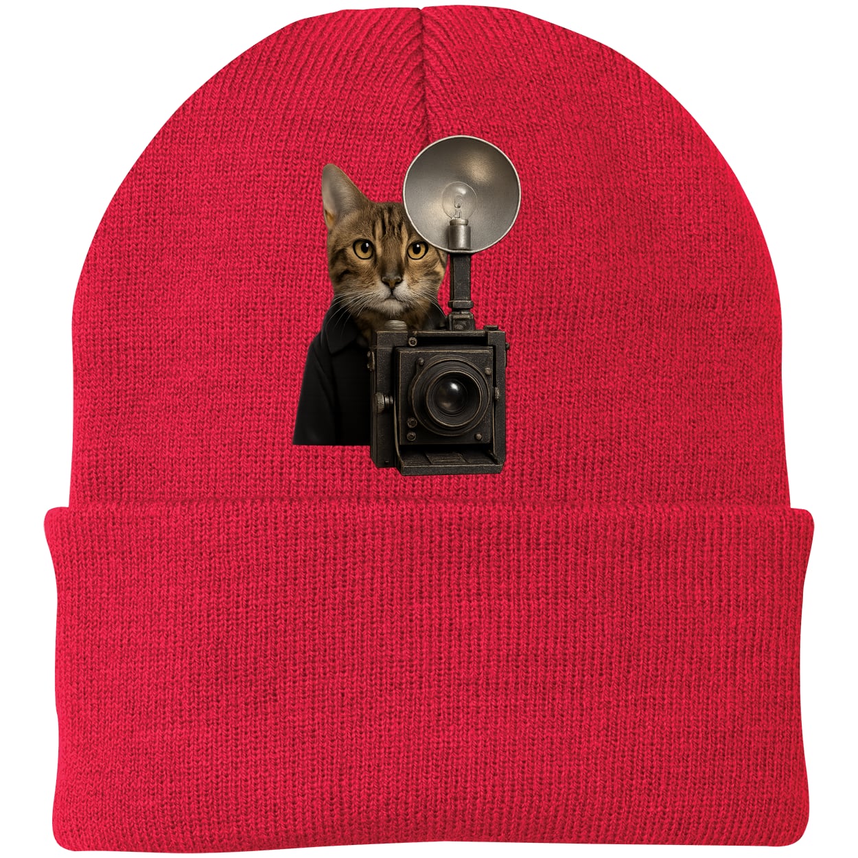 CP90 Port & Company Knit Beanie - Athletic Red