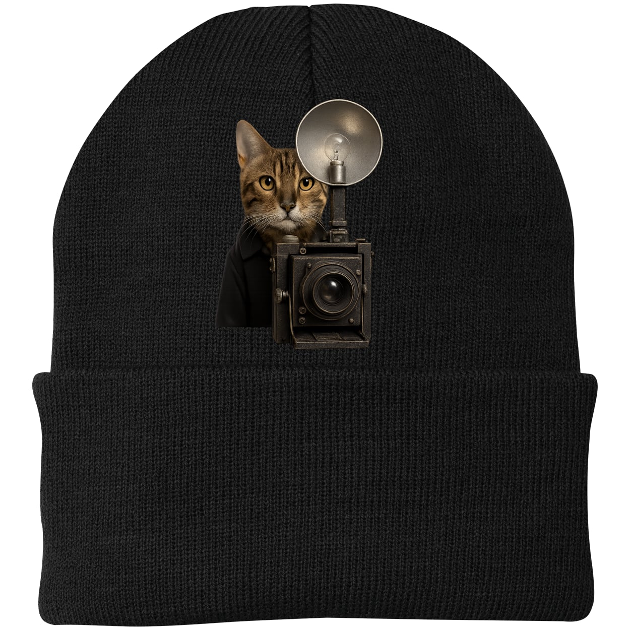 CP90 Port & Company Knit Beanie - Black