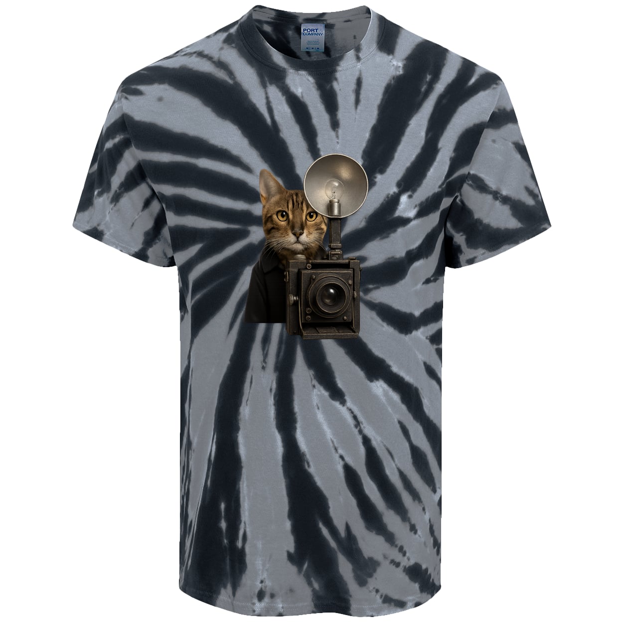 PC147 Port & Company Tie-Dye Tee - Black
