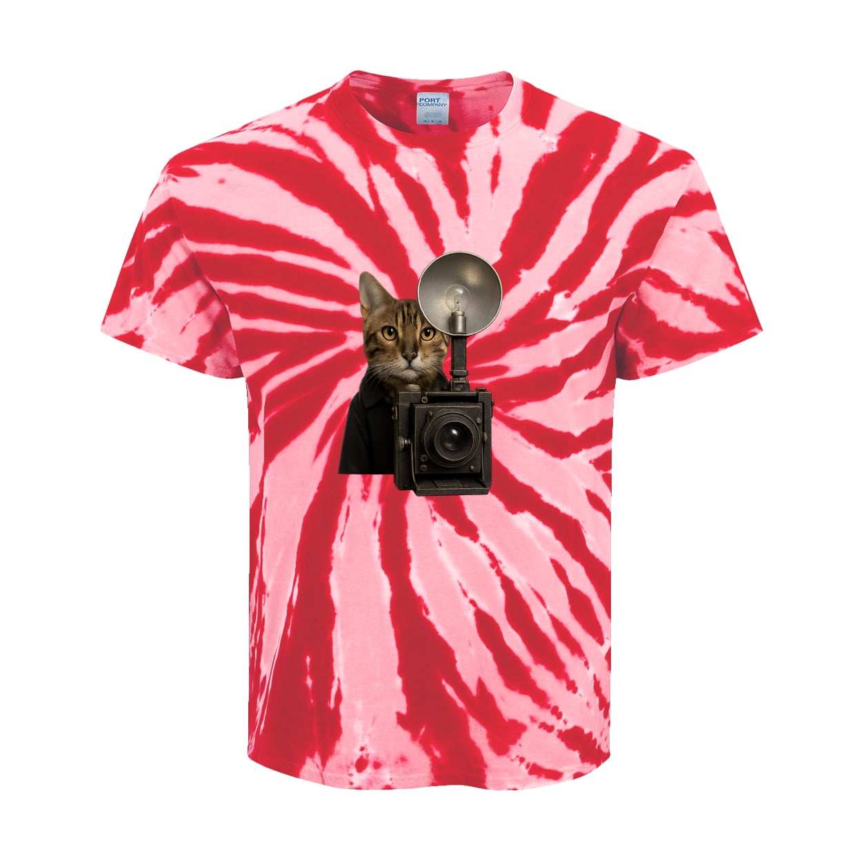 PC147Y Port & Company Kids Tie-Dye Tee - Red