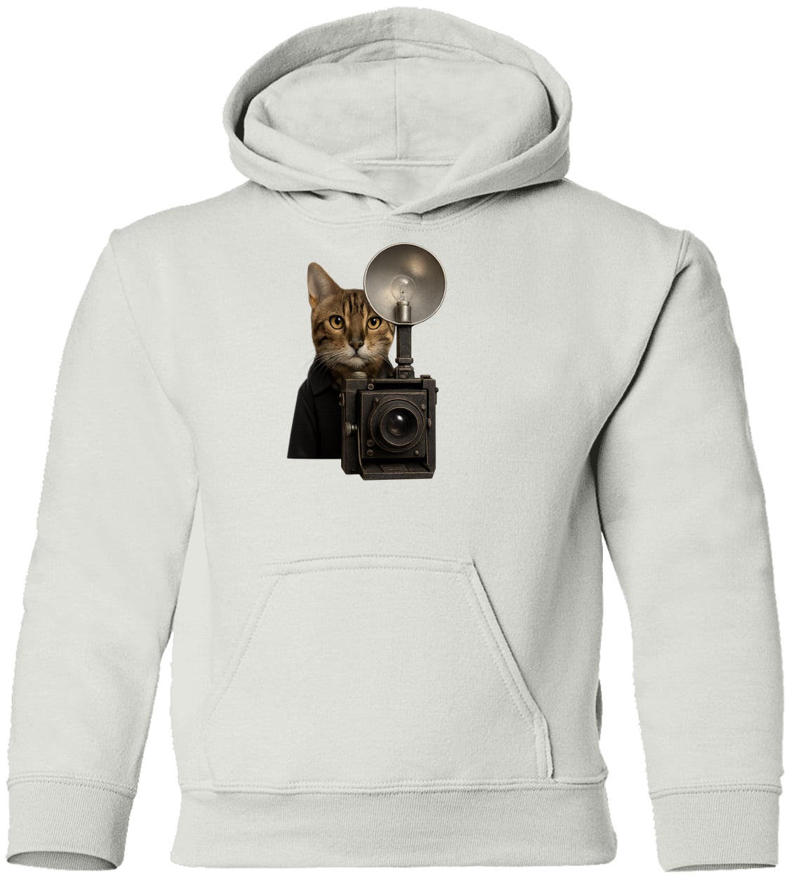 G185B Gildan Youth Pullover Hoodie - White