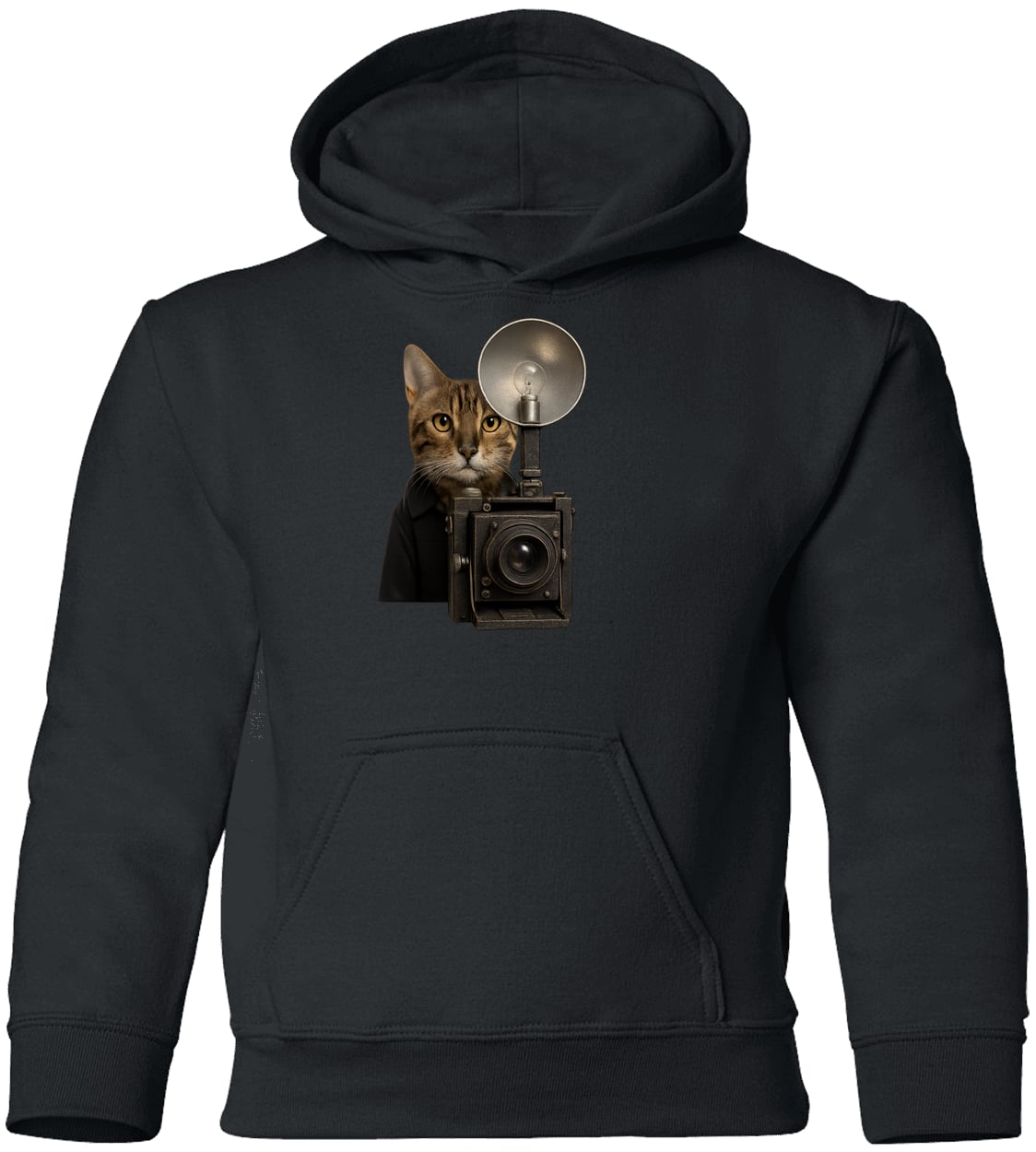 G185B Gildan Youth Pullover Hoodie - Black