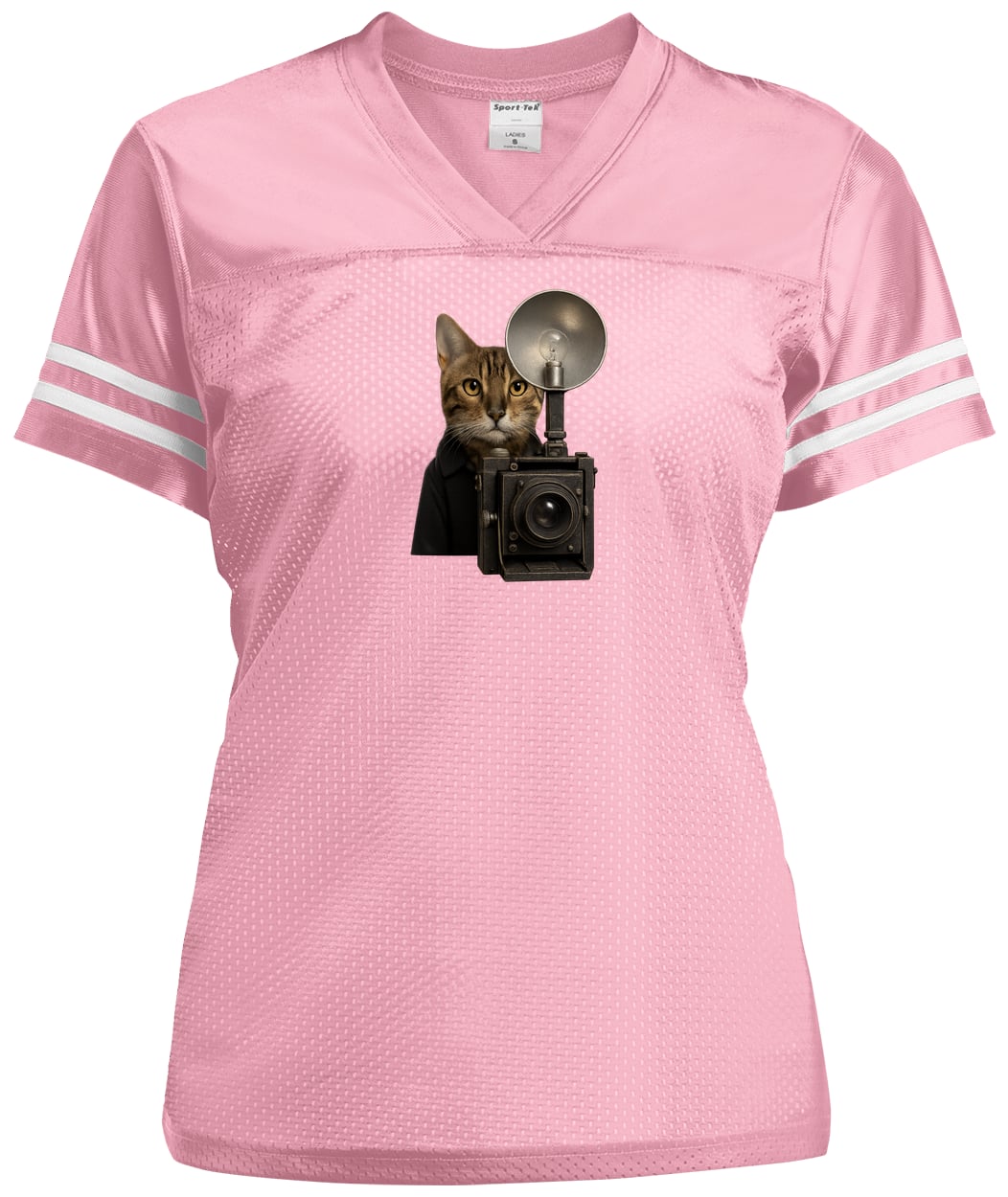 LST307 Sport-Tek Ladies' Replica Jersey - Light Pink/White
