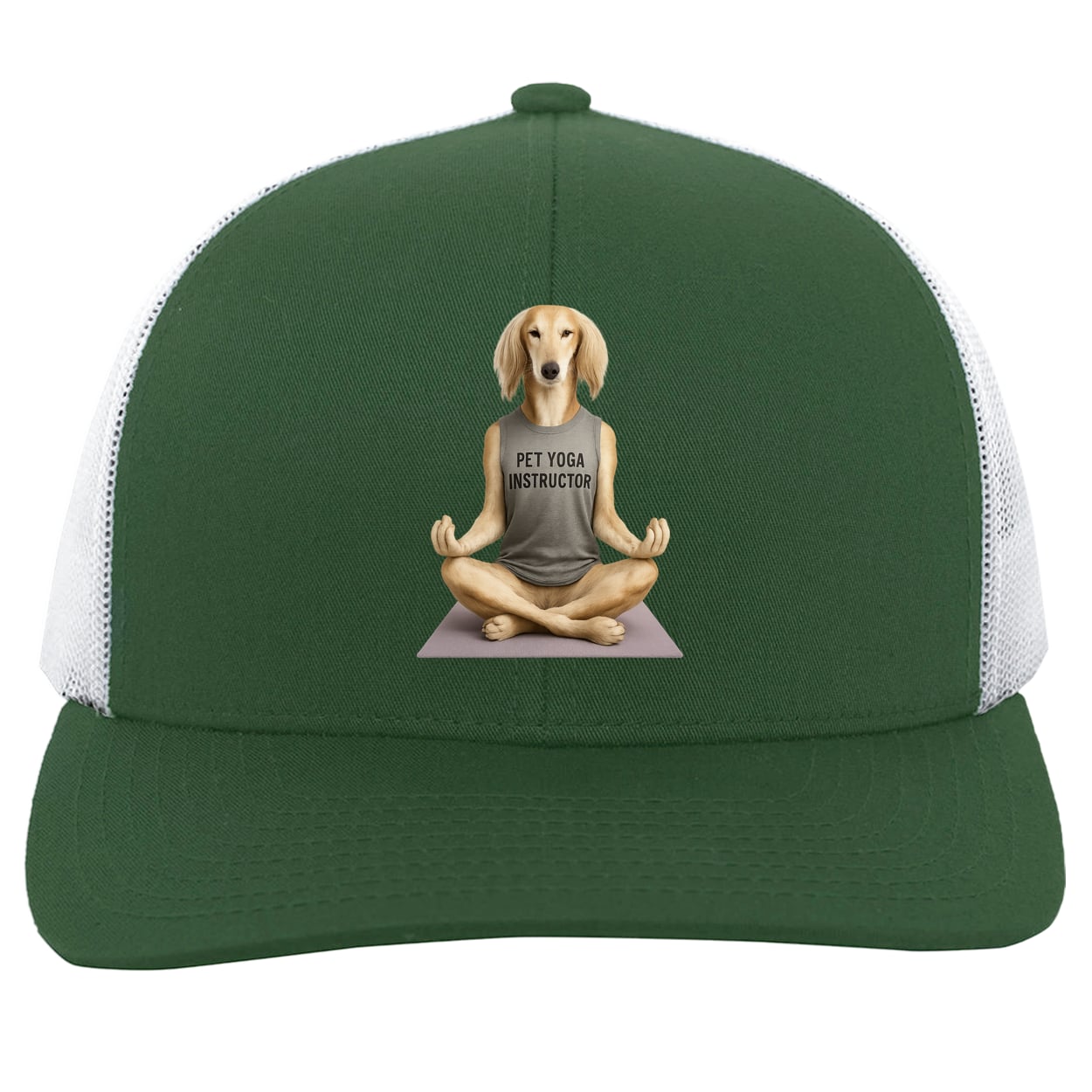 104C Trucker Snap Back - Dark Green/White