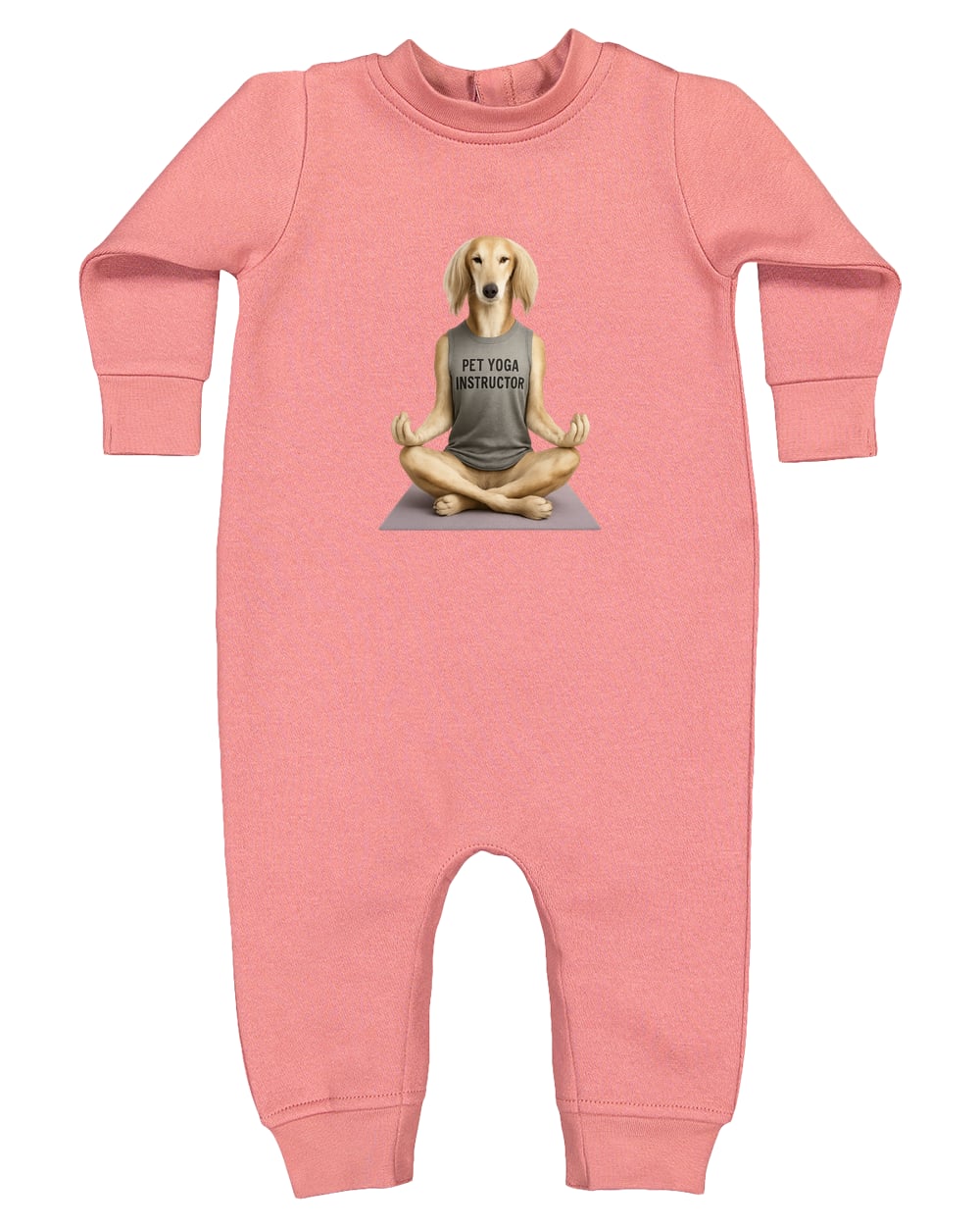 4447 Rabbit Skins Infant Fleece One-Piece Bodysuit - Mauvelous