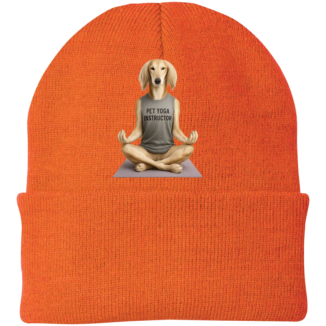 CP90 Port & Company Knit Beanie - Neon Orange