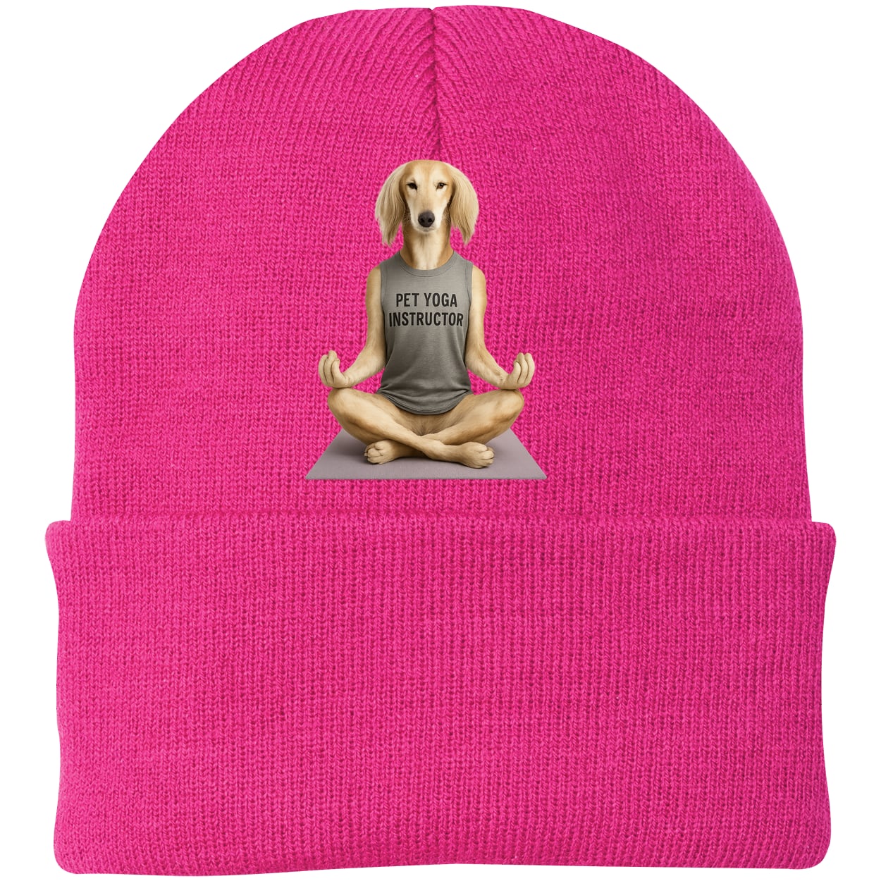 CP90 Port & Company Knit Beanie - Neon Pink