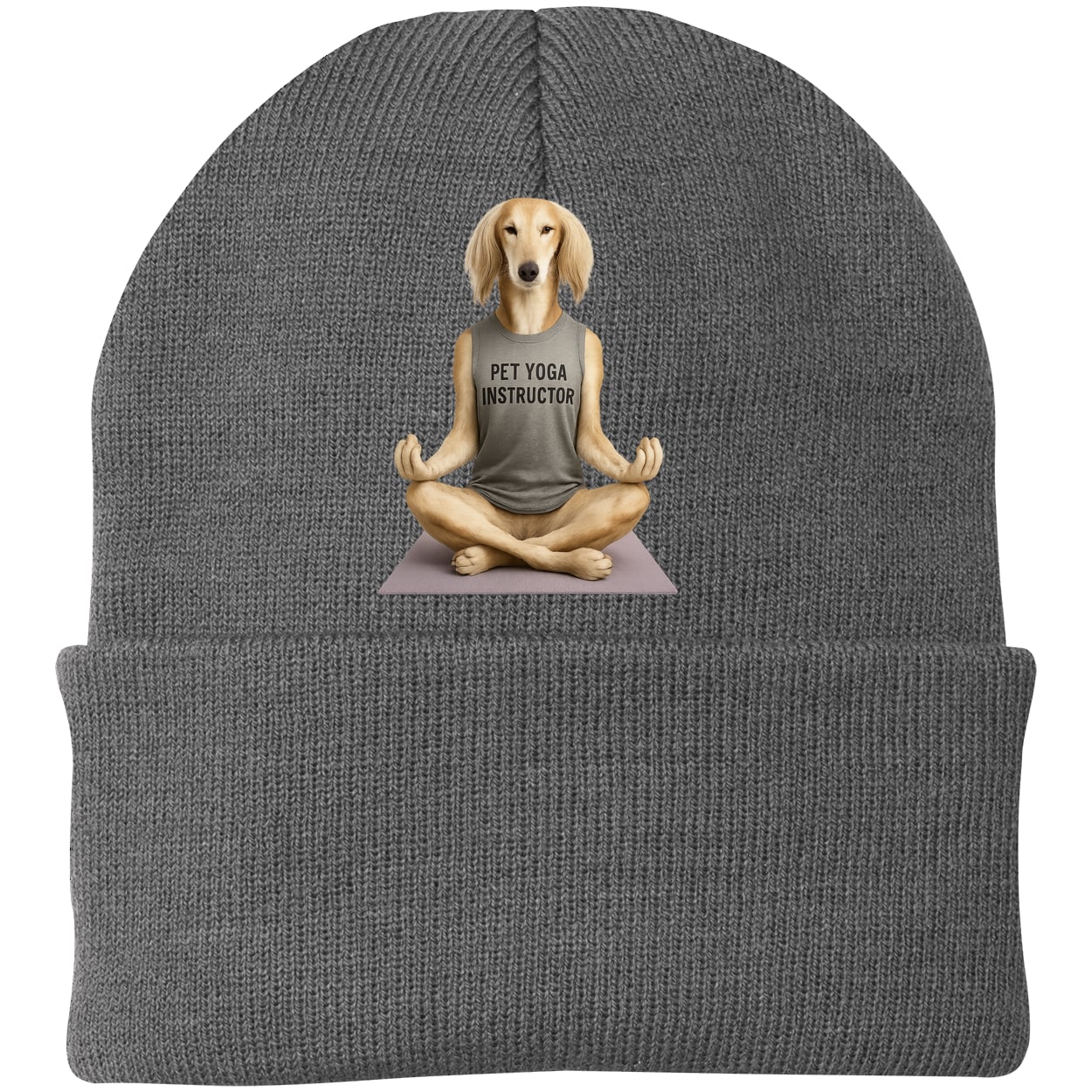 CP90 Port & Company Knit Beanie - Athletic Oxford