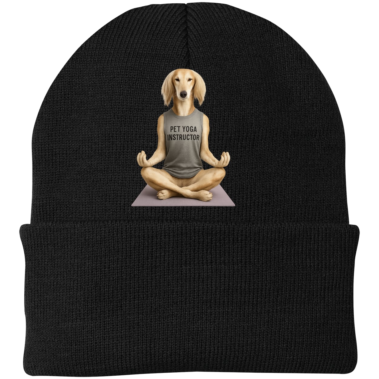 CP90 Port & Company Knit Beanie - Black