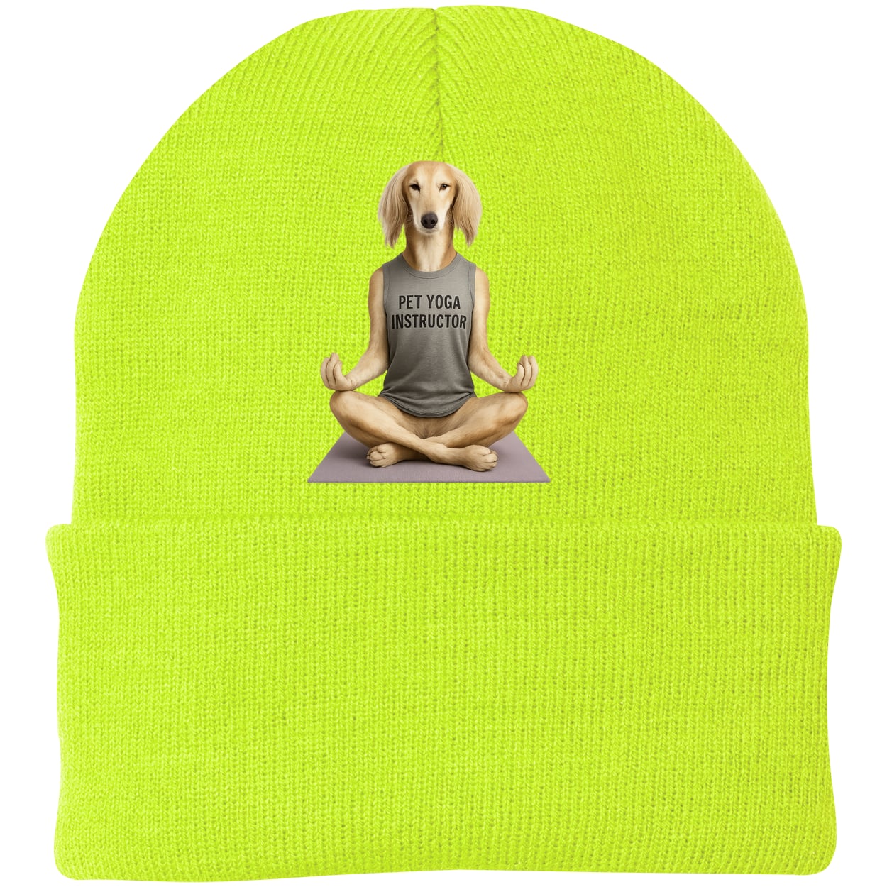 CP90 Port & Company Knit Beanie - Neon Yellow