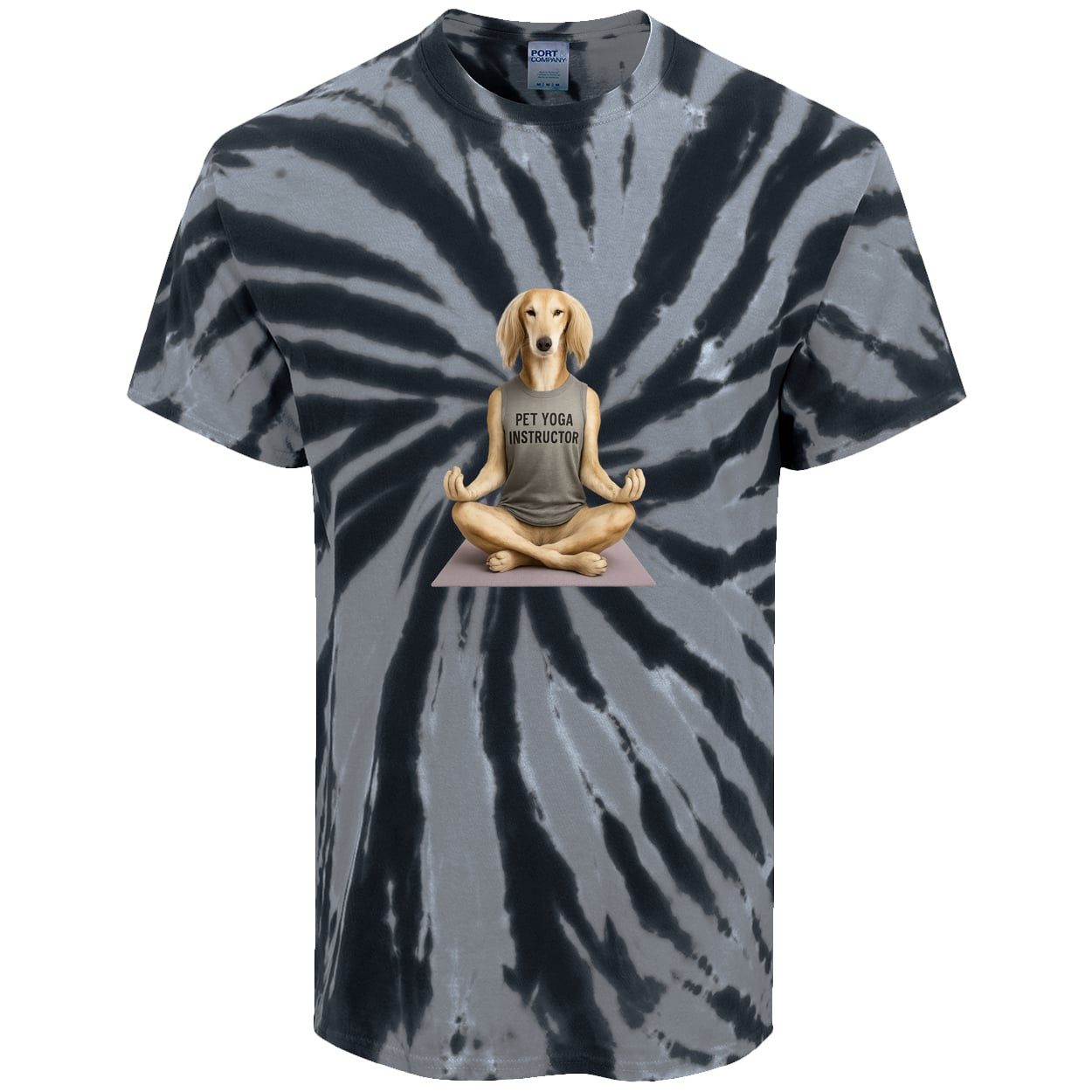 PC147 Port & Company Tie-Dye Tee - Black