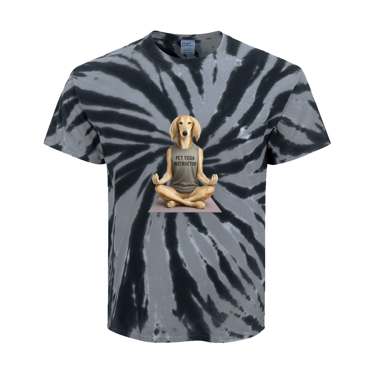 PC147Y Port & Company Kids Tie-Dye Tee - Black