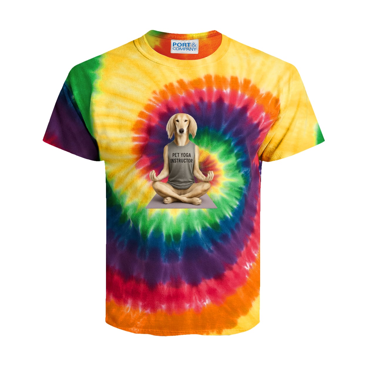 PC147Y Port & Company Kids Tie-Dye Tee - Rainbow