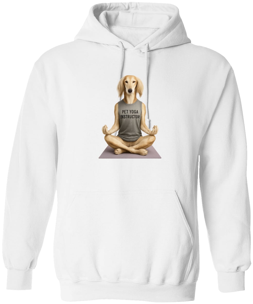 G185 Gildan Pullover Hoodie - White