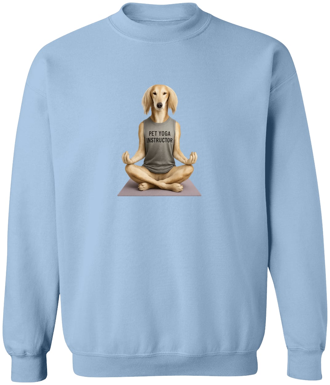 G180 Gildan Crewneck Pullover Sweatshirt - Light Blue