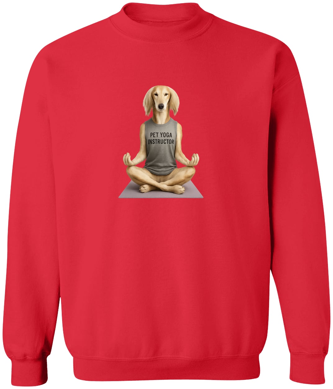 G180 Gildan Crewneck Pullover Sweatshirt - Red