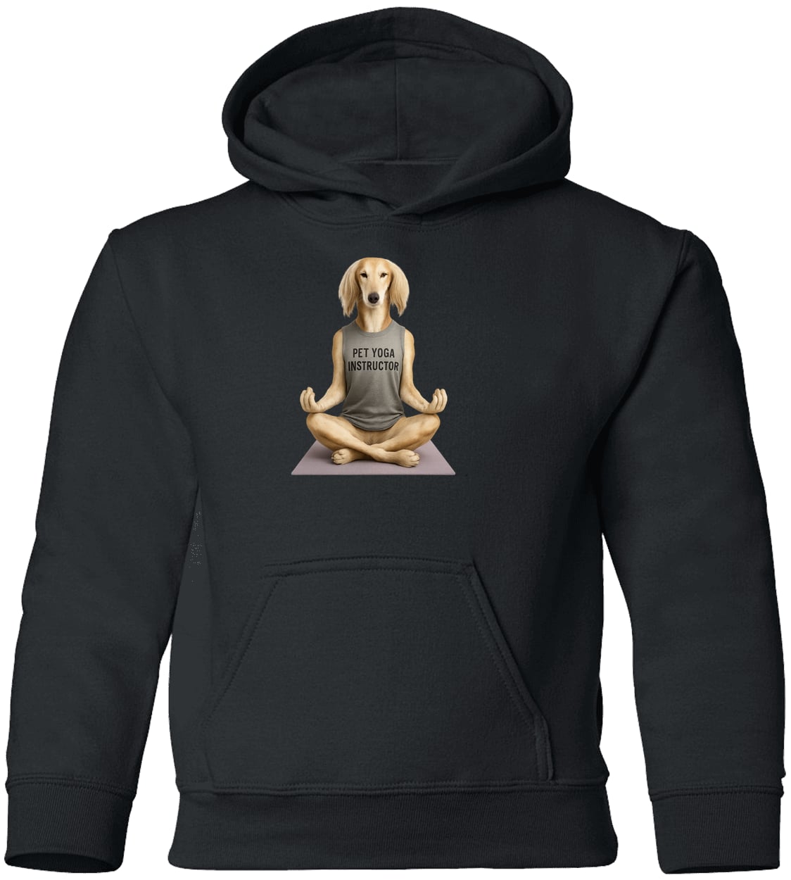 G185B Gildan Youth Pullover Hoodie - Black