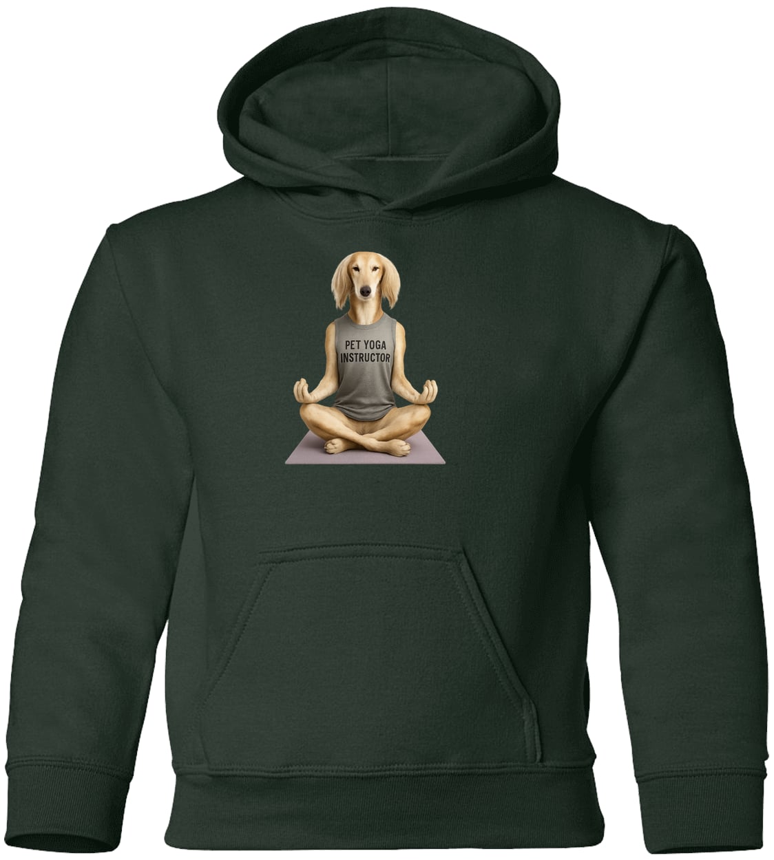 G185B Gildan Youth Pullover Hoodie - Forest Green