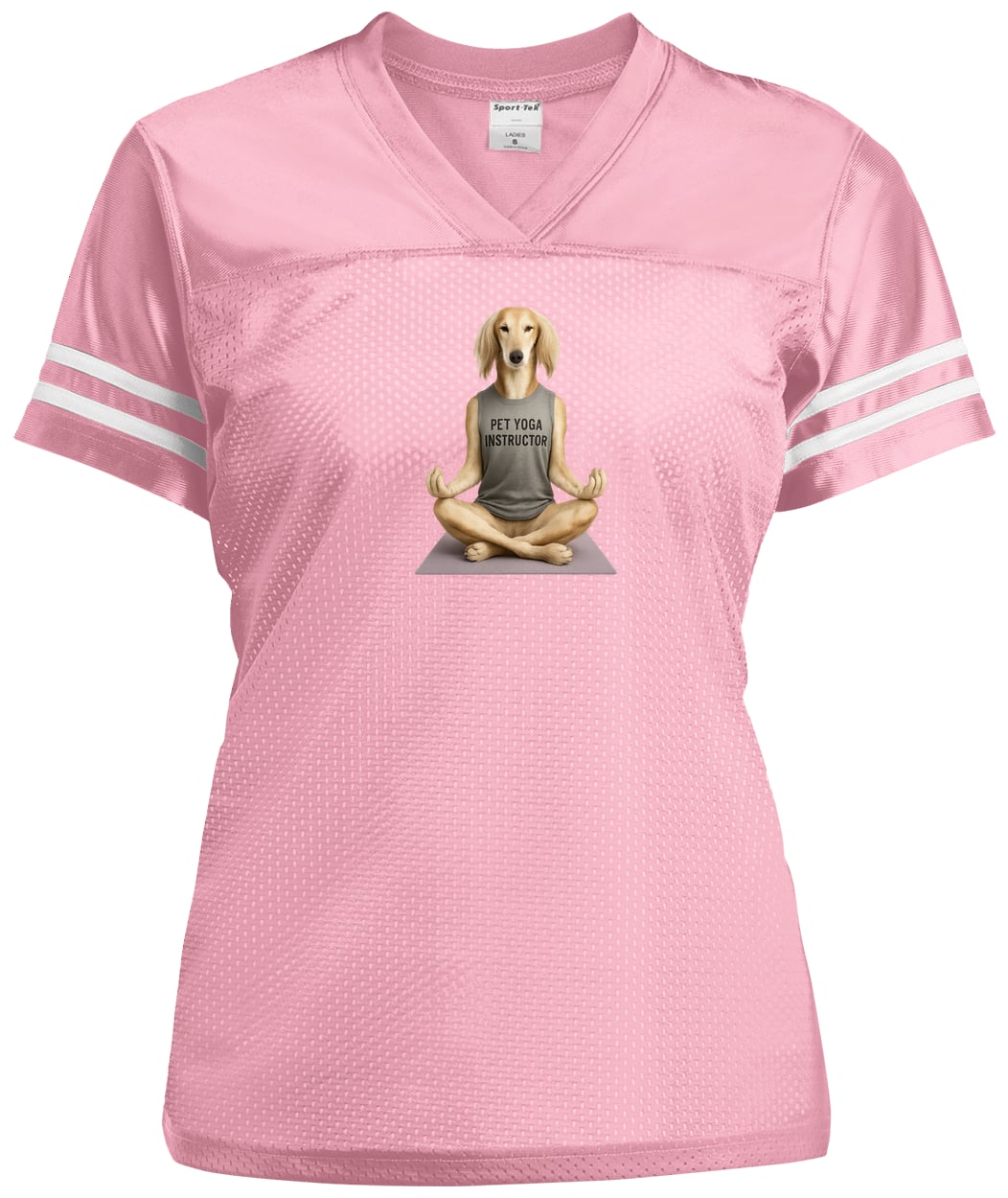 LST307 Sport-Tek Ladies' Replica Jersey - Light Pink/White