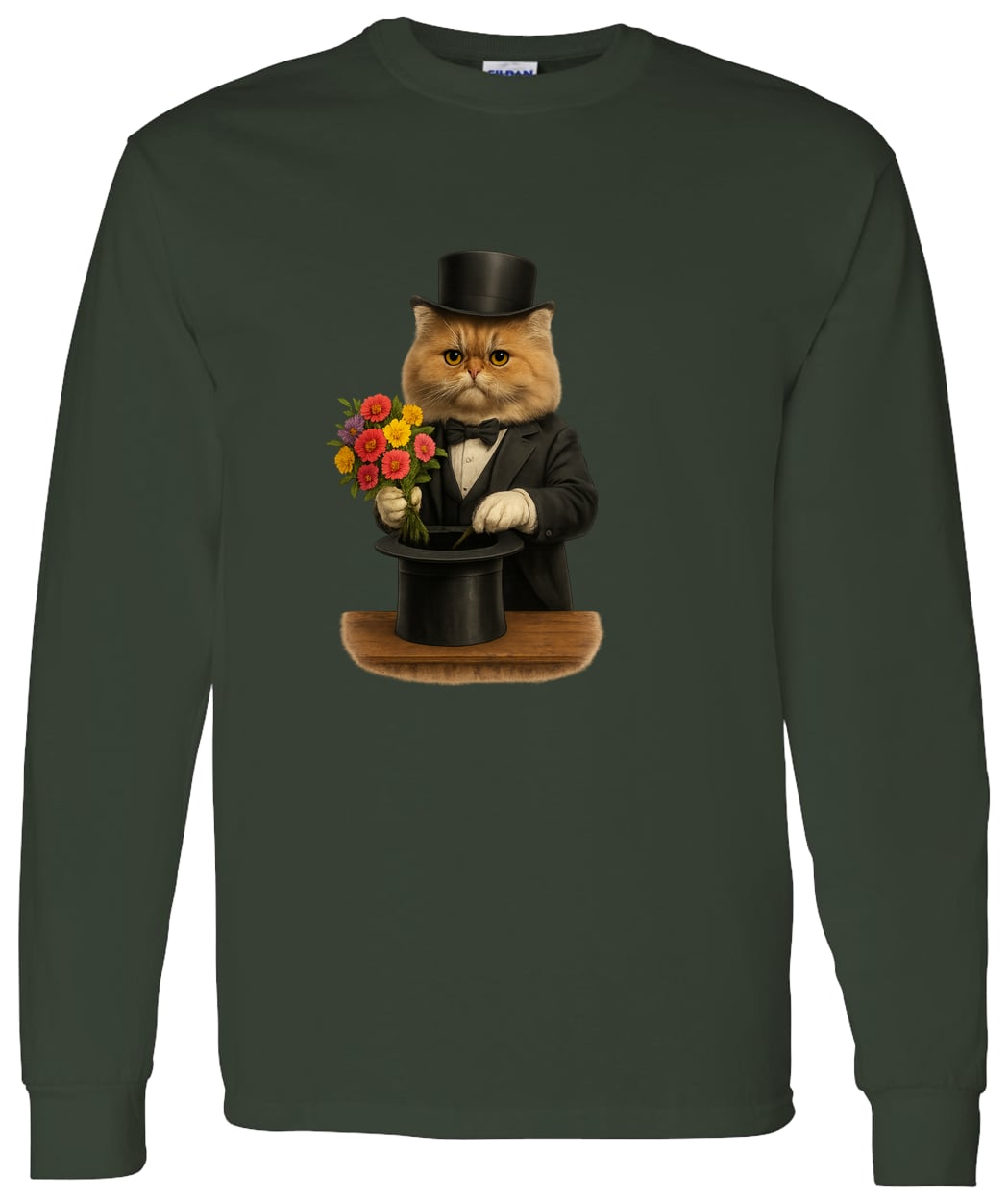 G540 LS T-Shirt 5.3 oz. - Forest Green