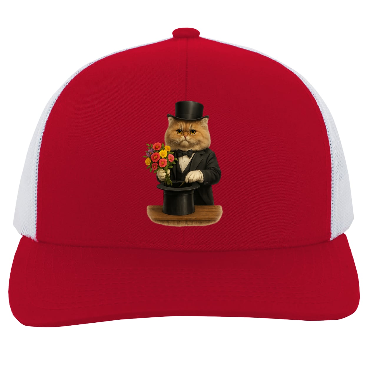 104C Trucker Snap Back - Red/White