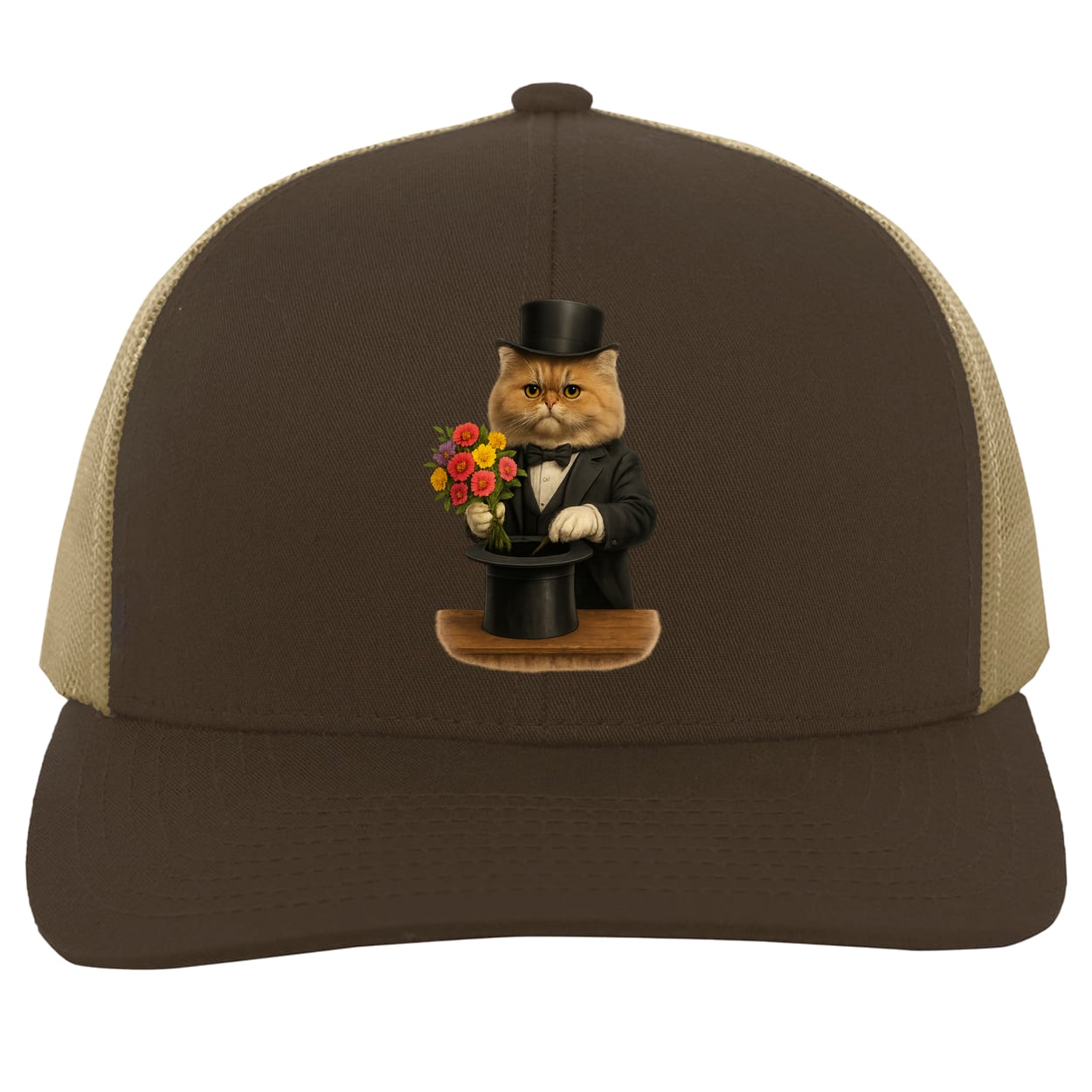 104C Trucker Snap Back - Brown/Khaki