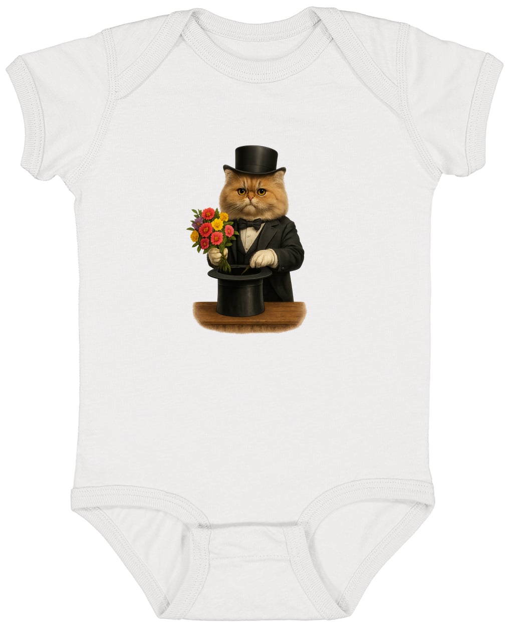 4424 Infant Fine Jersey Bodysuit - White