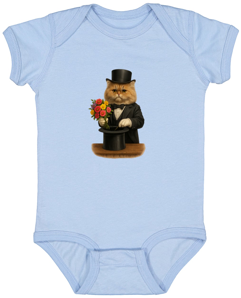 4424 Infant Fine Jersey Bodysuit - Light Blue