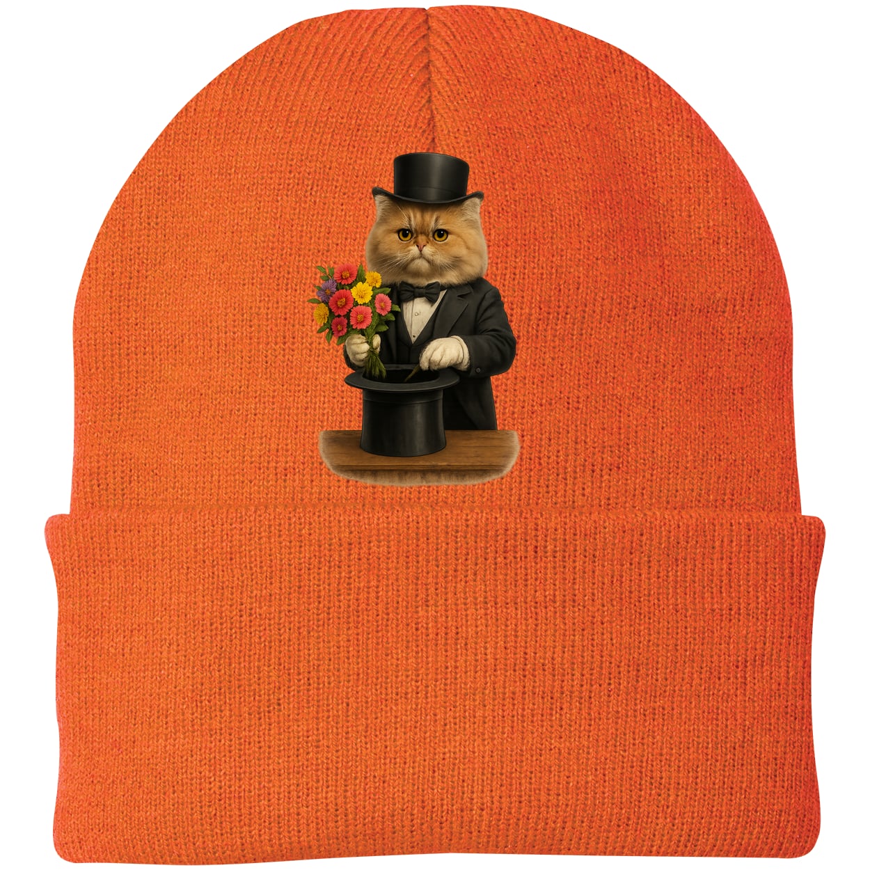 CP90 Port & Company Knit Beanie - Neon Orange