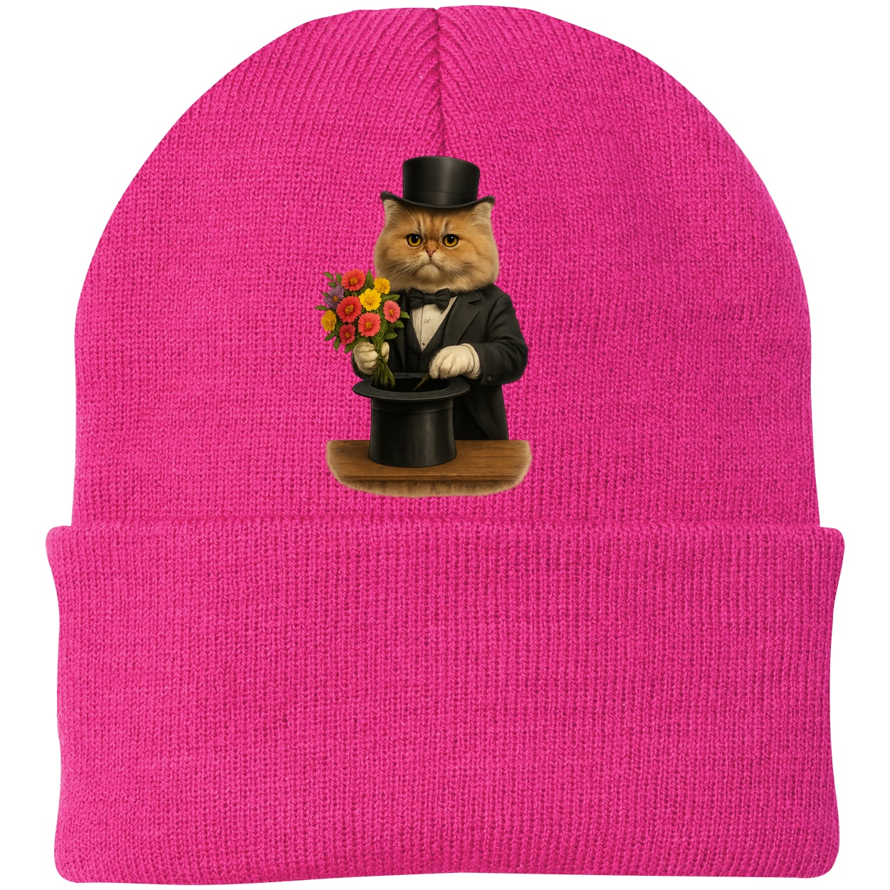 CP90 Port & Company Knit Beanie - Neon Pink