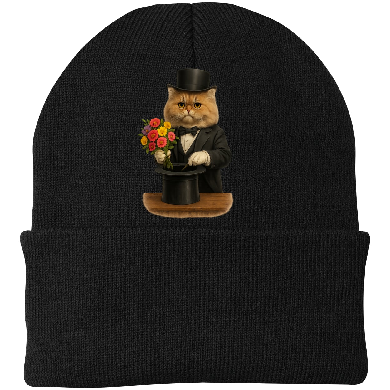 CP90 Port & Company Knit Beanie - Black