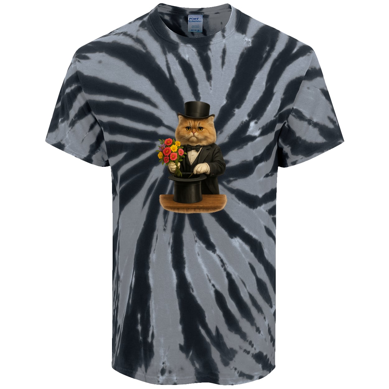 PC147 Port & Company Tie-Dye Tee - Black