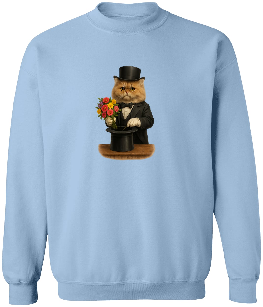 G180 Gildan Crewneck Pullover Sweatshirt - Light Blue