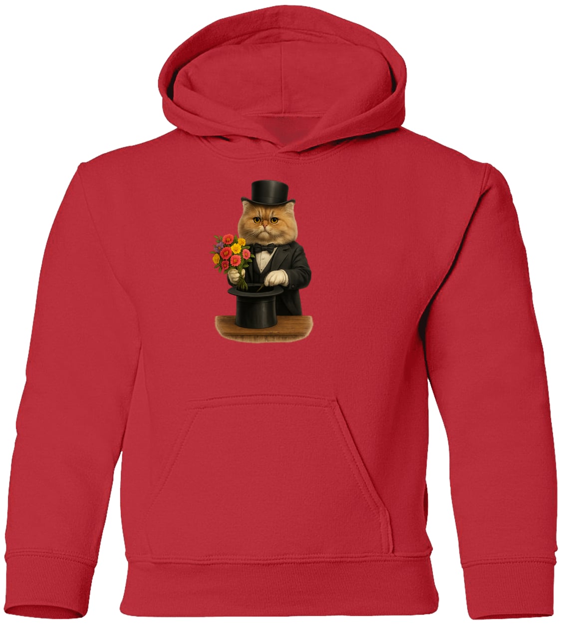 G185B Gildan Youth Pullover Hoodie - Red