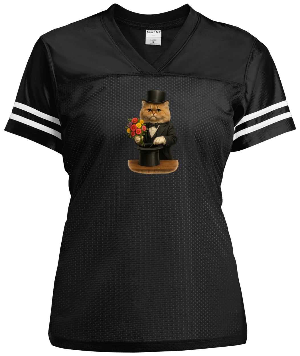 LST307 Sport-Tek Ladies' Replica Jersey - Black/White
