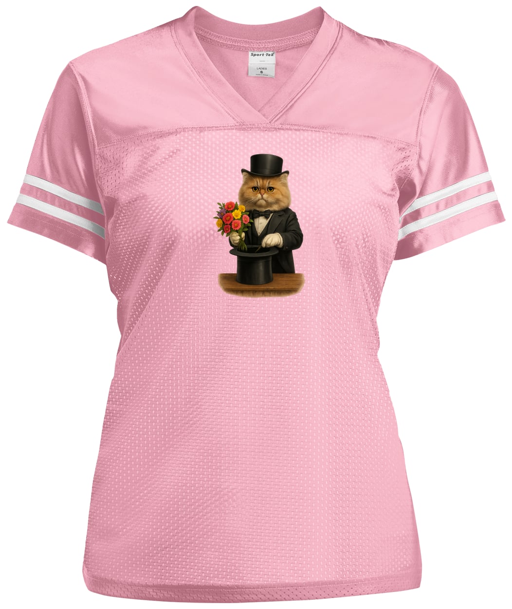 LST307 Sport-Tek Ladies' Replica Jersey - Light Pink/White