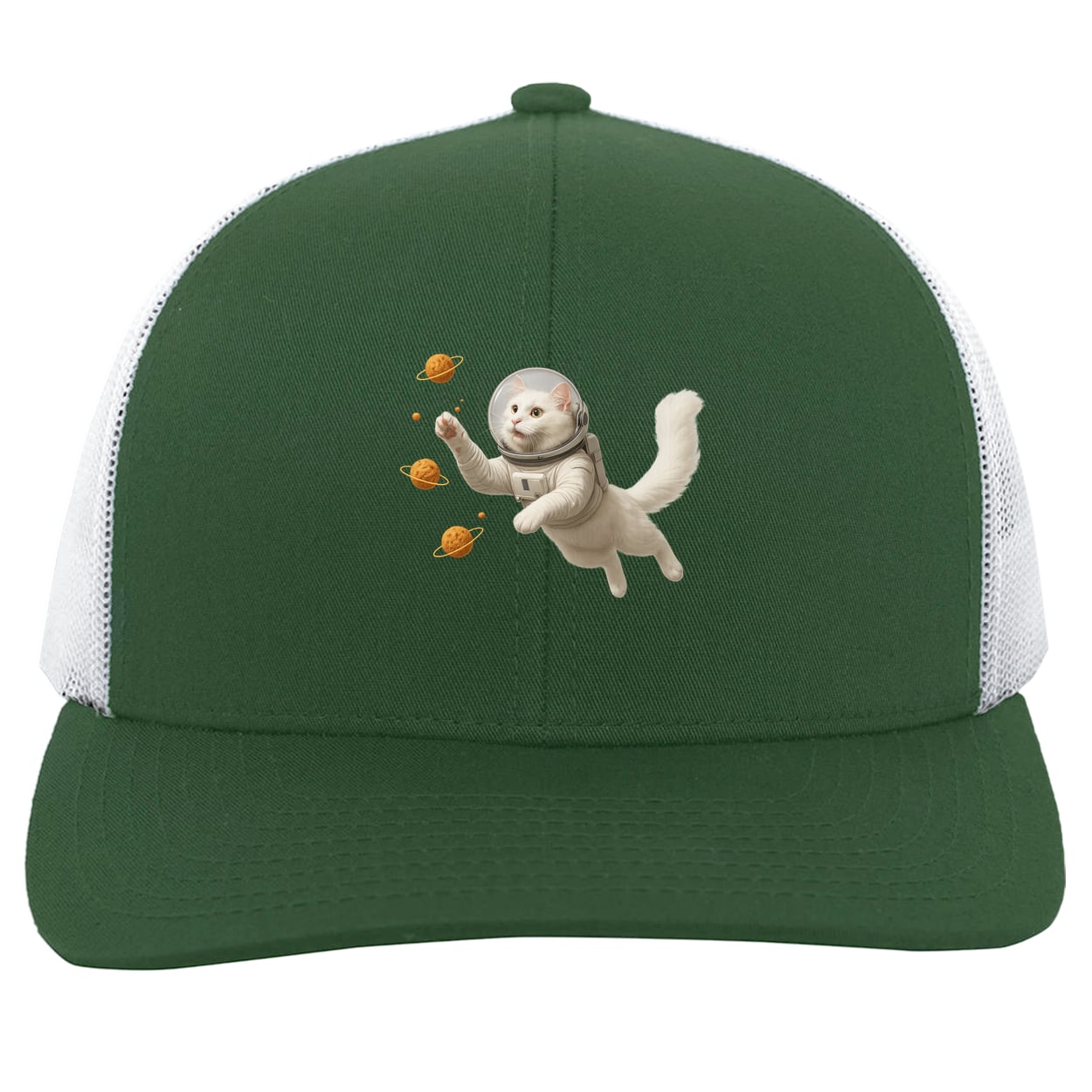 104C Trucker Snap Back - Dark Green/White