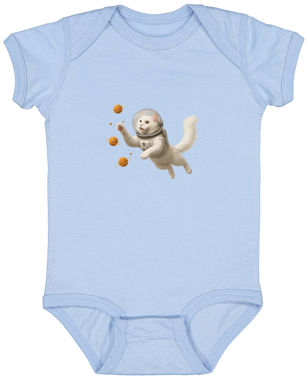 4424 Infant Fine Jersey Bodysuit - Light Blue