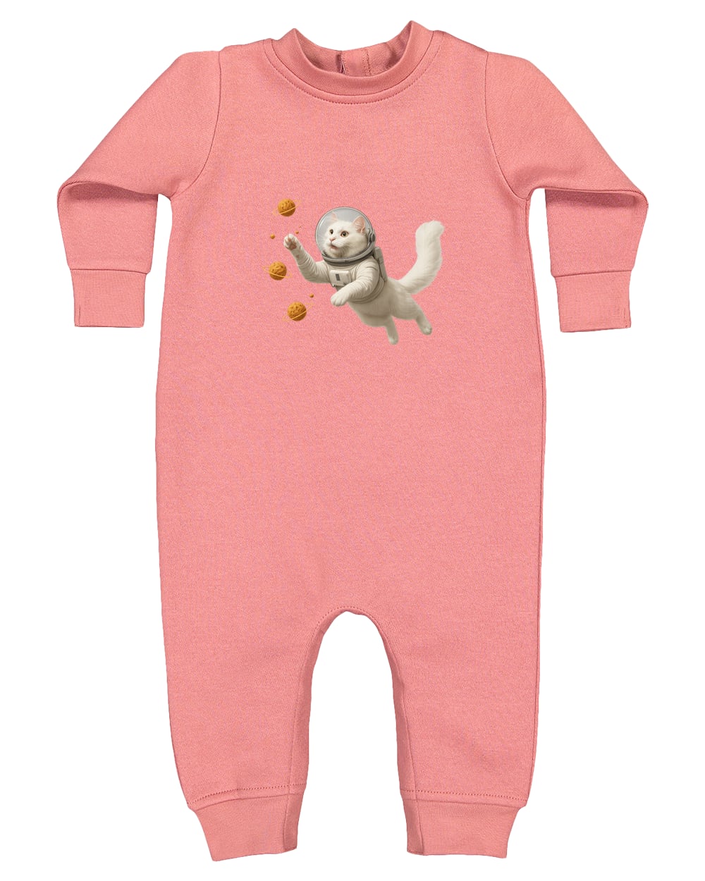 4447 Rabbit Skins Infant Fleece One-Piece Bodysuit - Mauvelous