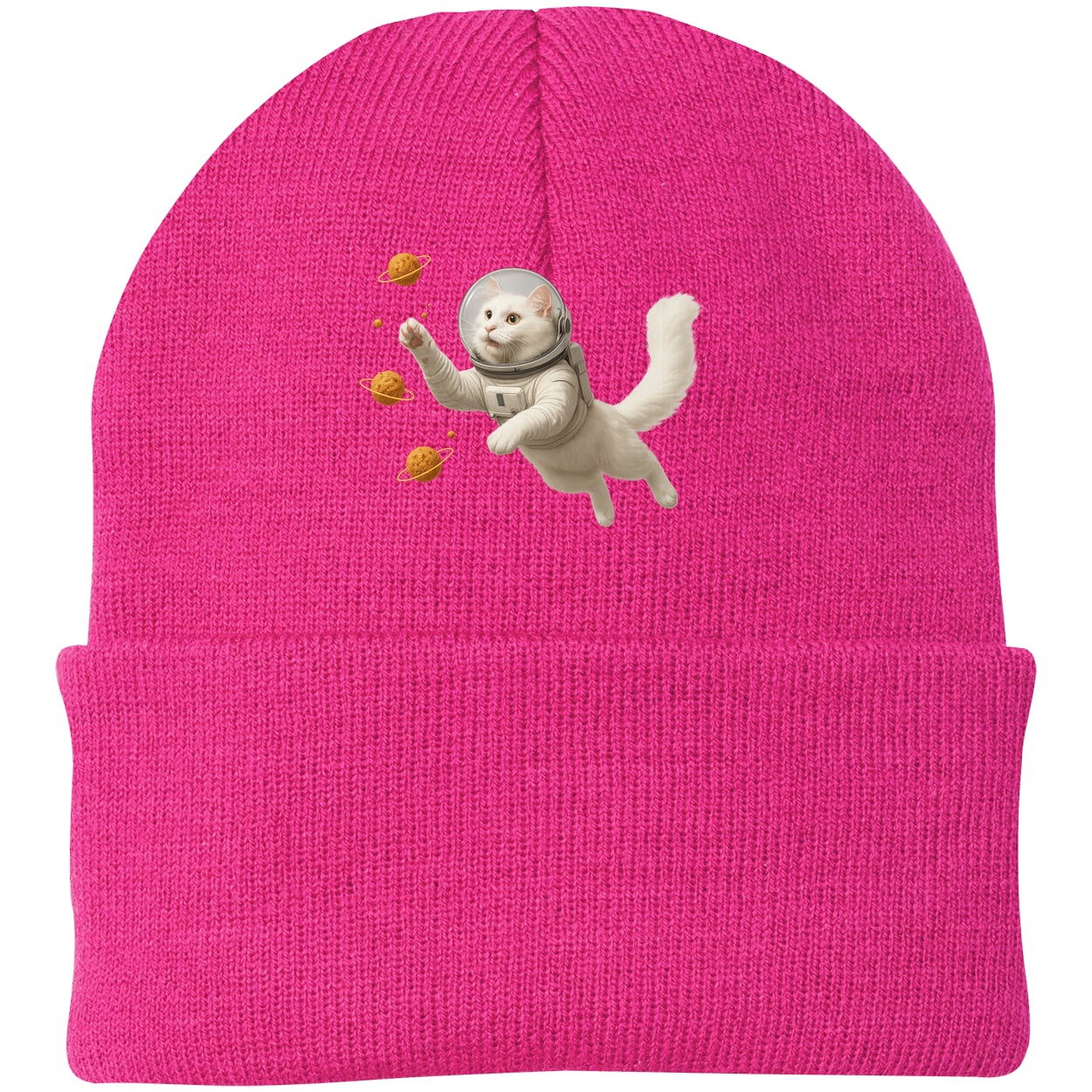 CP90 Port & Company Knit Beanie - Neon Pink