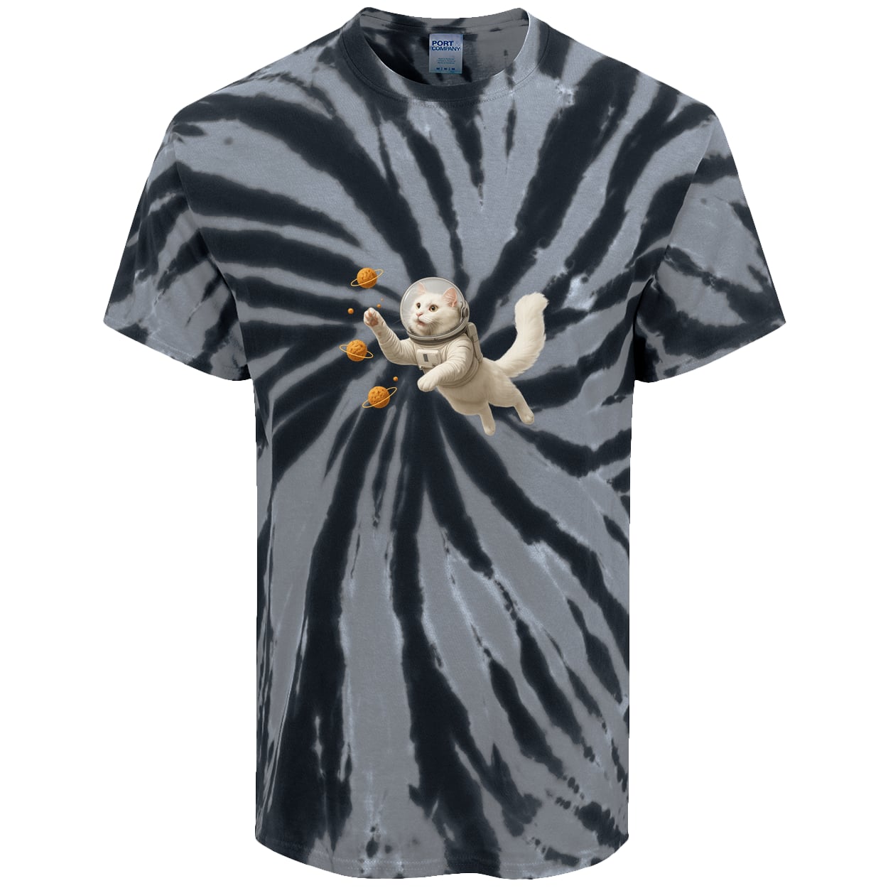 PC147 Port & Company Tie-Dye Tee - Black