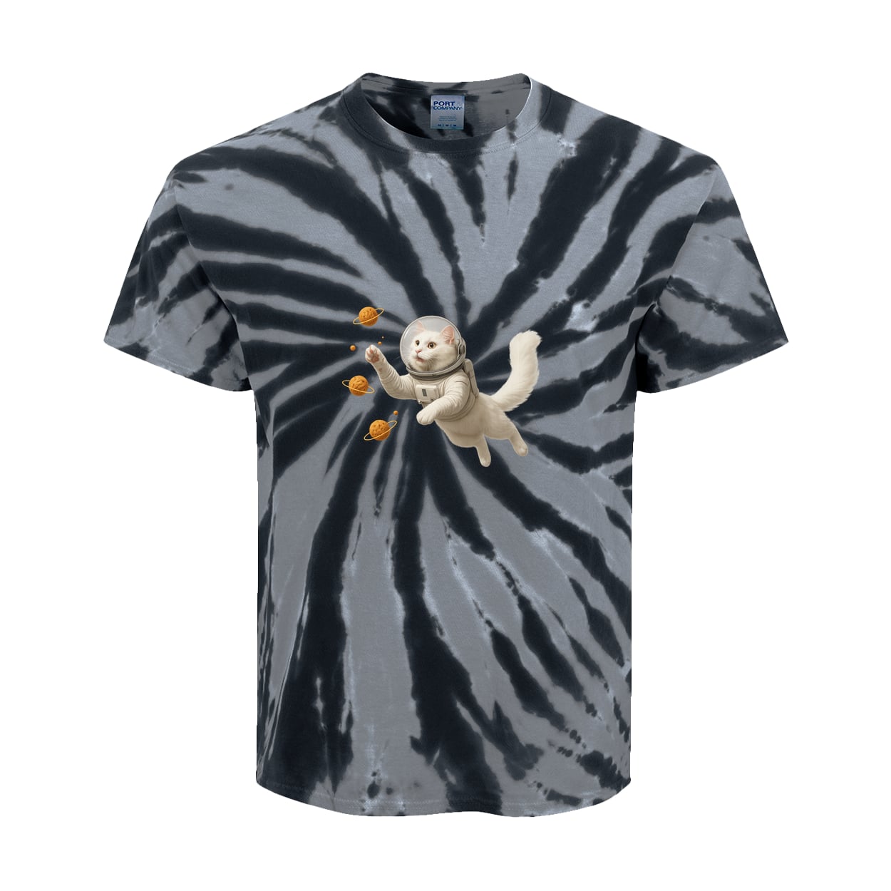 PC147Y Port & Company Kids Tie-Dye Tee - Black