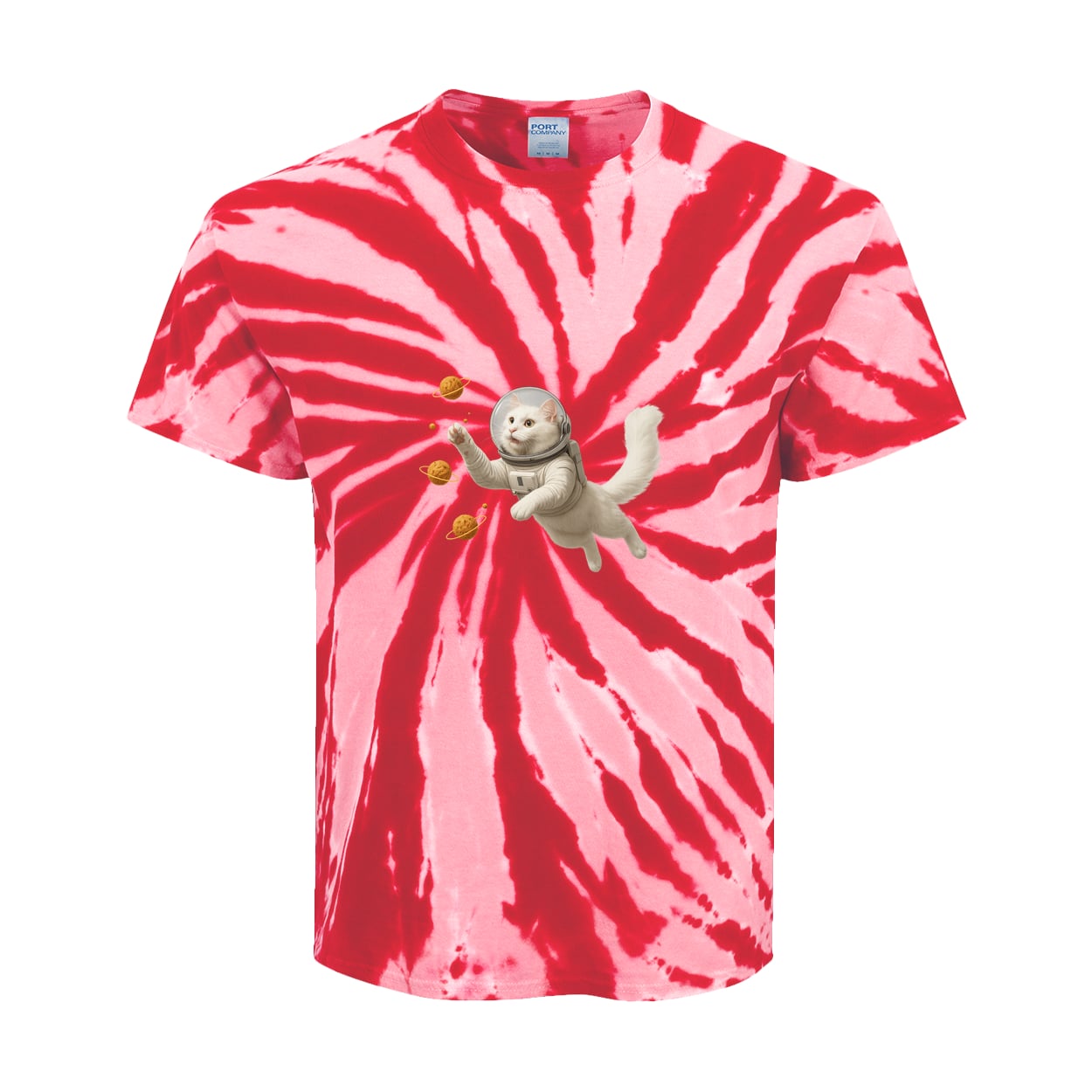 PC147Y Port & Company Kids Tie-Dye Tee - Red
