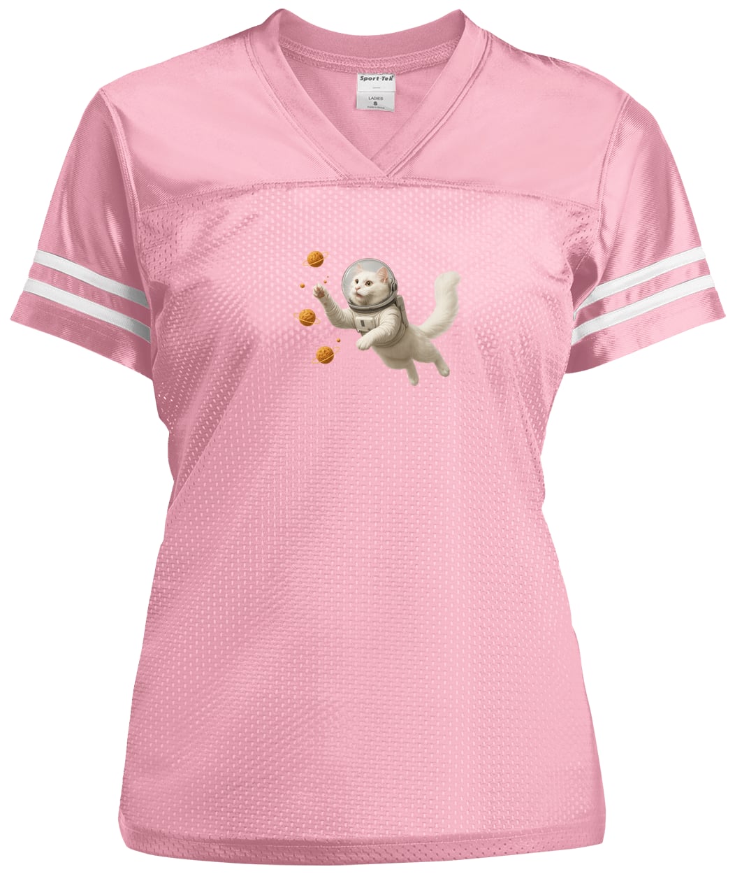 LST307 Sport-Tek Ladies' Replica Jersey - Light Pink/White