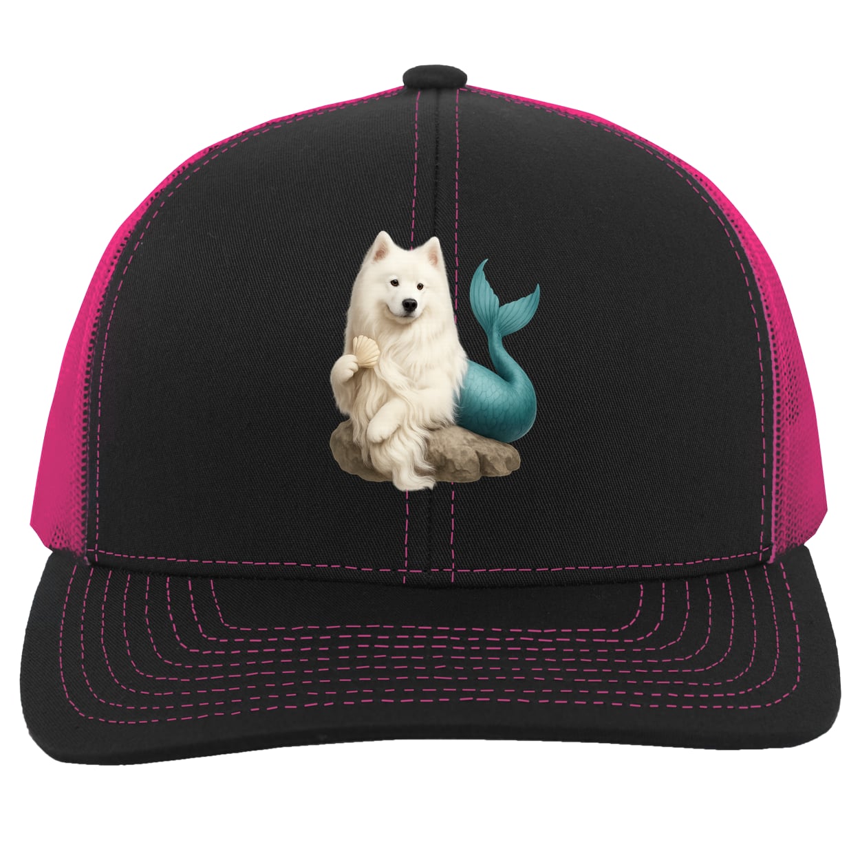 104C Trucker Snap Back - Black/Pink